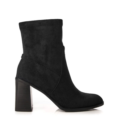 Marylou Black Alcantara Boots