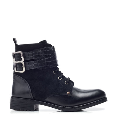 Mauvaise Black Leather Boots