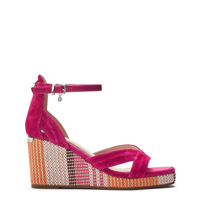 May Pink Suede Sandals