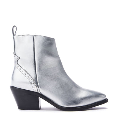Michele Silver Leather Boots