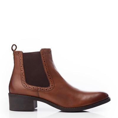 Millia Tan Leather Boots