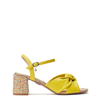 Mokara Yellow Leather Sandals