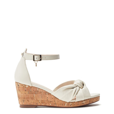 Muscari Off White Leather Sandals