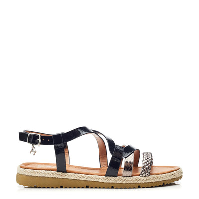 Nanccey Black Porvair Sandals