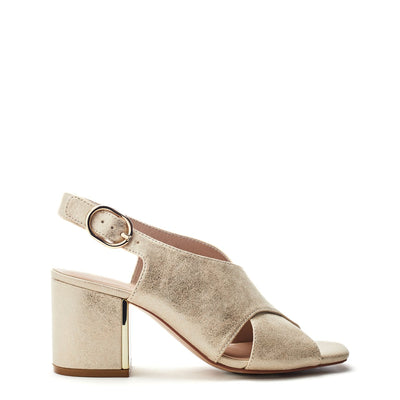 Naylani Gold Metallic Sandals