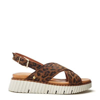 Nellin Leopard Suede Sandals