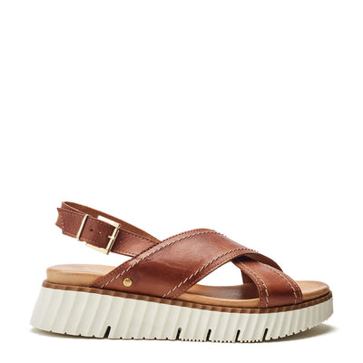 Nellin Tan Leather Sandals