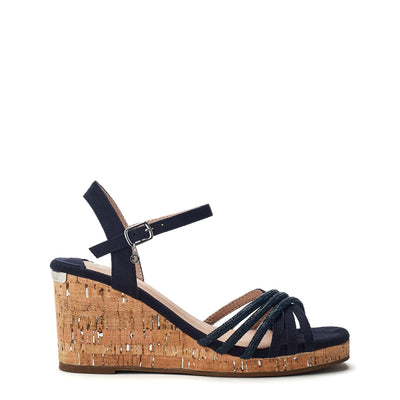 Nerine Navy Porvair Sandals