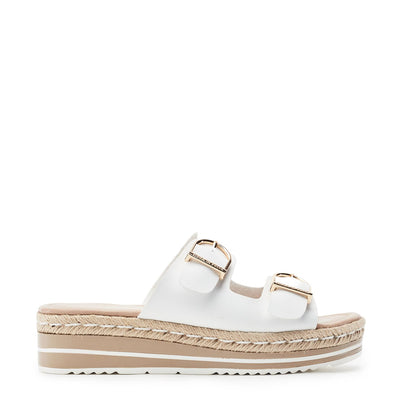 Nestta White Porvair Sandals