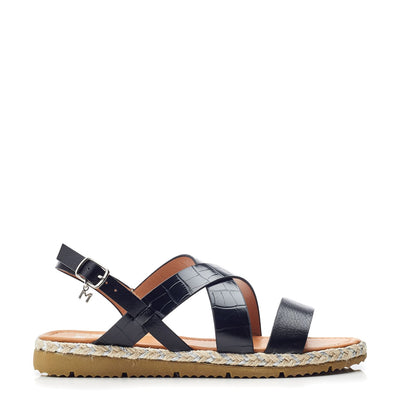 Neyma Black Porvair Sandals