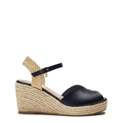 Nolaa Navy Porvair Sandals
