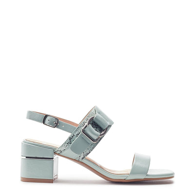 Noni Mint Patent Sandals