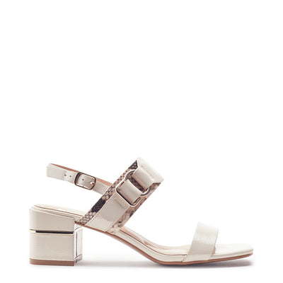 Noni Off White Patent Sandals