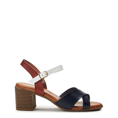 Novie Navy-Tan Porvair Sandals