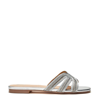 Nymph Silver Textile Sandals