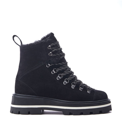 Oana Black Suede Boots