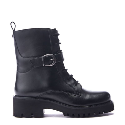 Oberon Black Leather Boots