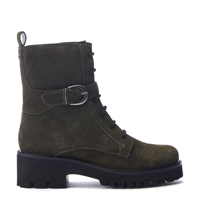 Oberon Green Suede Boots