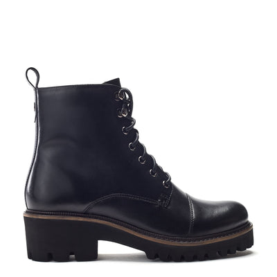 Okari Black Leather Boots