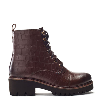 Okari Brown Mocc Croc Boots