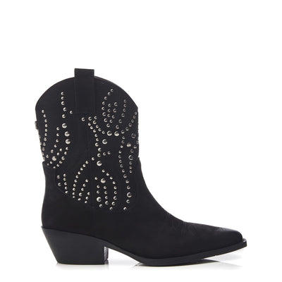 Okes Black Alcantara Boots