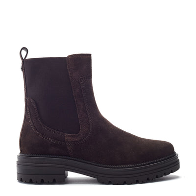 Olainie Dark Brown Suede Boots