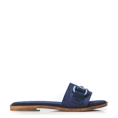 Olayo Navy Suede Sandals