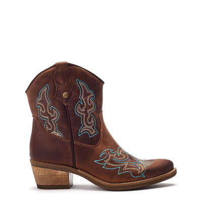 Olearia Tan Leather Boots