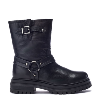 Olencia Black Leather Boots