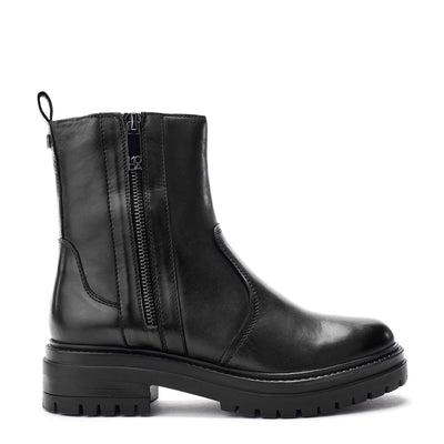 Olottie Black Leather Boots