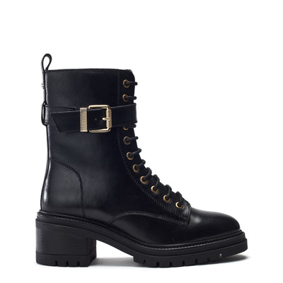 Omana Black Leather Boots