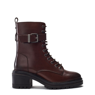 Omana Dark Brown Leather Boots