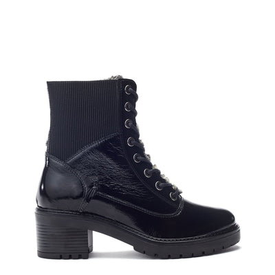 Omura Black Patent Leather Boots