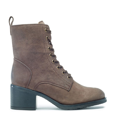 Onda Dark Brown Leather Boots
