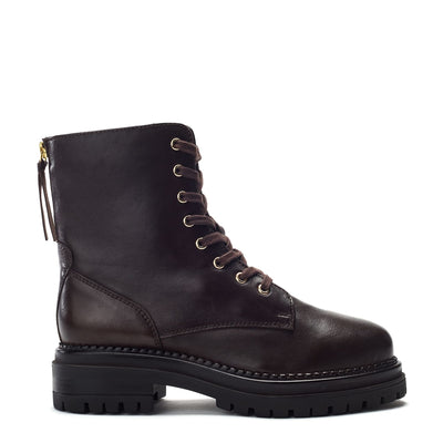 Onnay Dark Brown Leather Boots