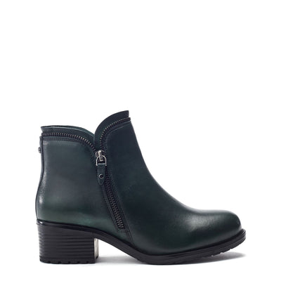 Opulent Green Leather Boots