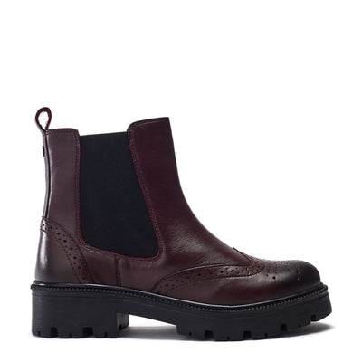 Ordenia Burgundy Leather Boots