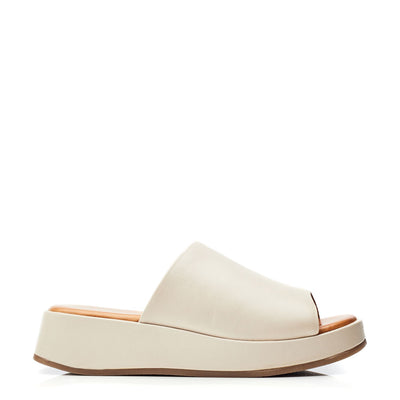 Orolia Off White Leather Sandals