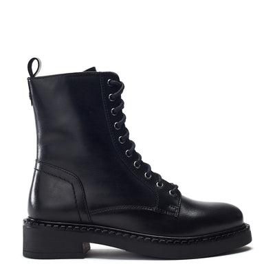 Orralie Black Leather Boots
