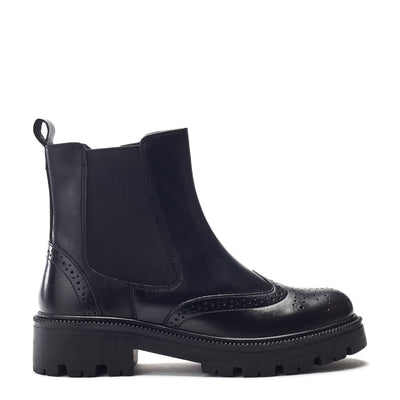 Orraya Black Leather Boots