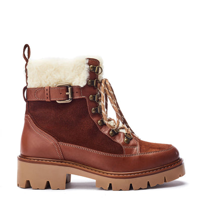 Ottavia Tan Leather Boots