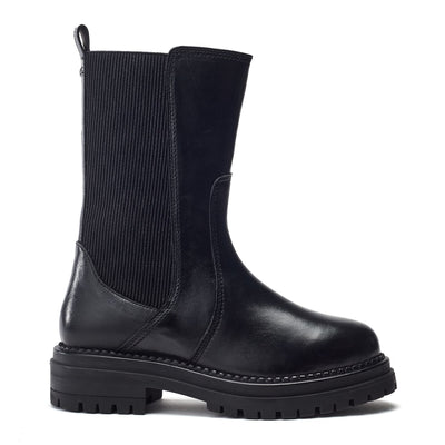 Oyari Black Leather Boots