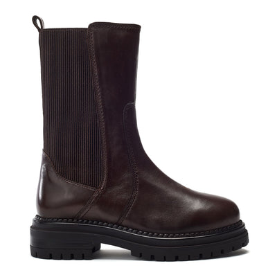 Oyari Dark Brown Leather Boots