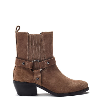 Pailia Taupe Suede Boots