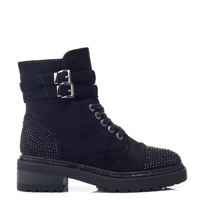 Pailton Black Alcantara Boots
