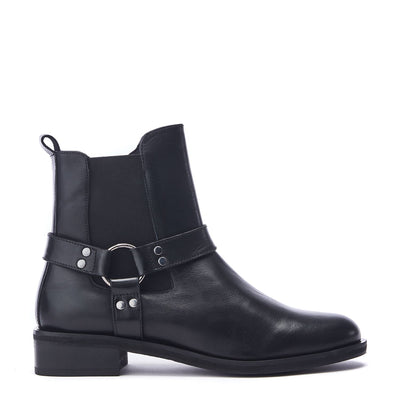 Palanne Black Leather Boots