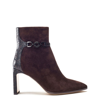 Pallia Dark Brown Suede Boots