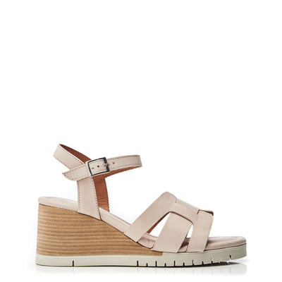 Pedie Off White Leather Sandals