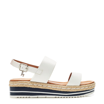 Periso Off White Porvair Sandals