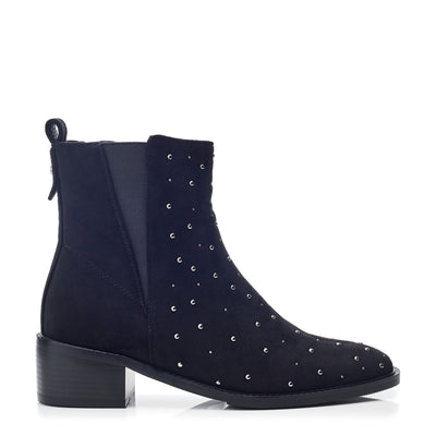 Pernelle Black Alcantara Boots